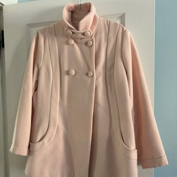 Women's Chicos Pink Peacoat, Size 2 Med - Picture 1 of 8